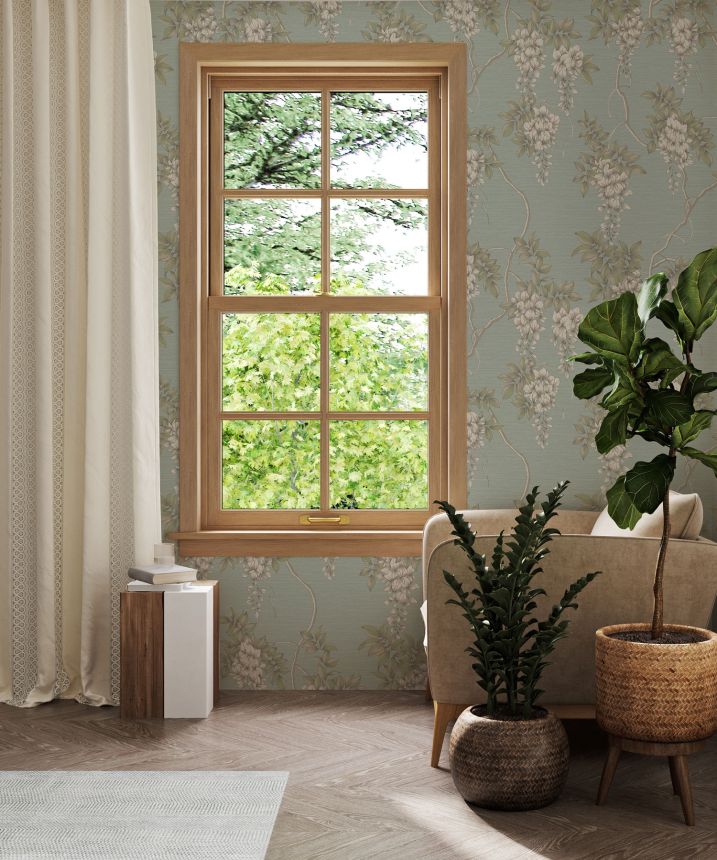 Blue floral wallpaper, 120138, Zen, Superfresco Easy