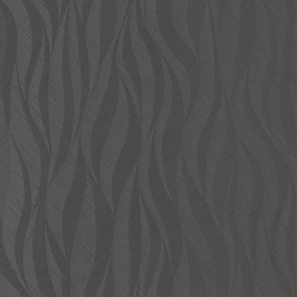 Black wallpaper, waves, TI3105, Time 2025, Grandeco