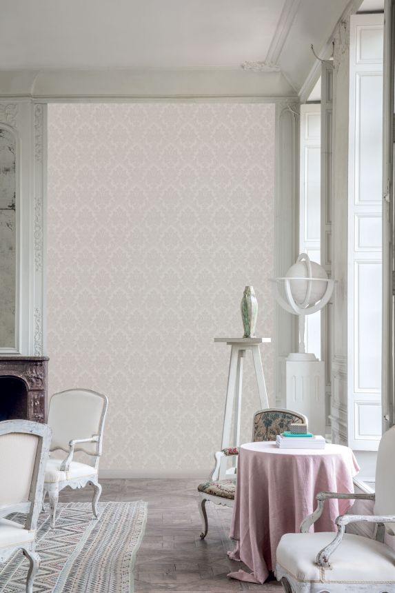 Gray-beige baroque wallpaper, TI3210, Time 2025, Grandeco