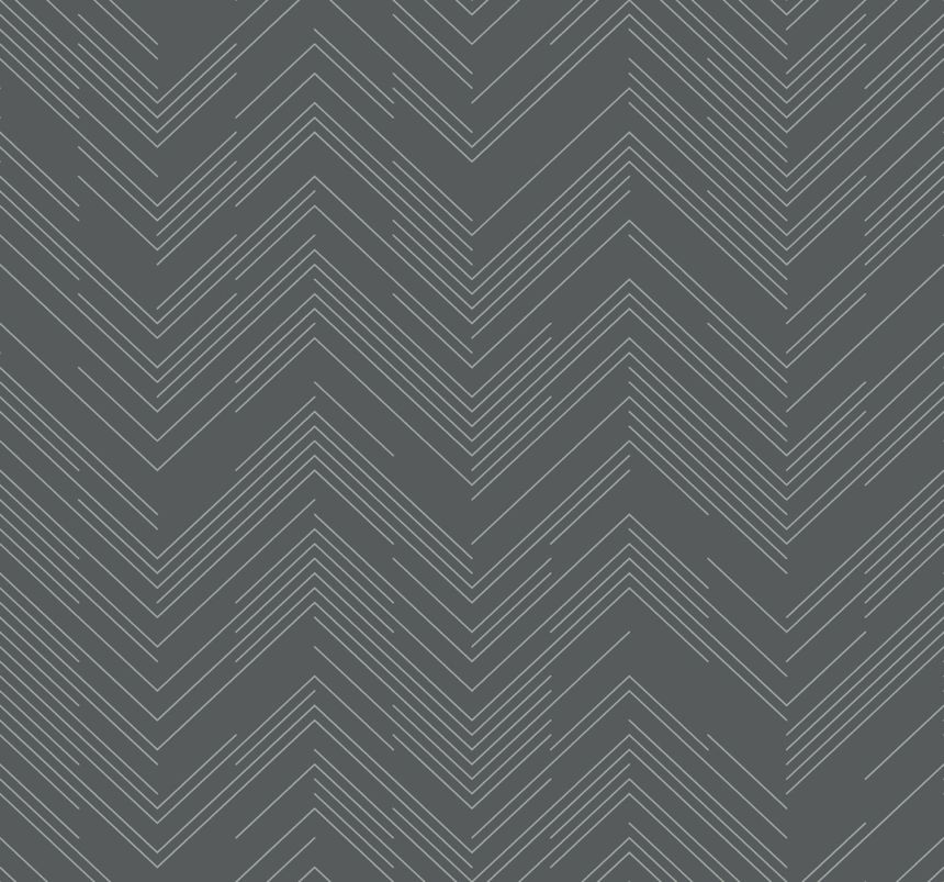 Gray-silver geometric wallpaper, MD7226, Modern Metals, York