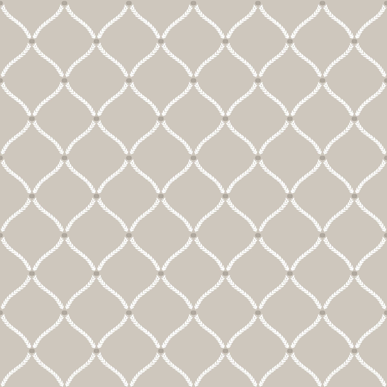 Gray wallpaper with white ornaments, 12359, Fiori Country, Parato