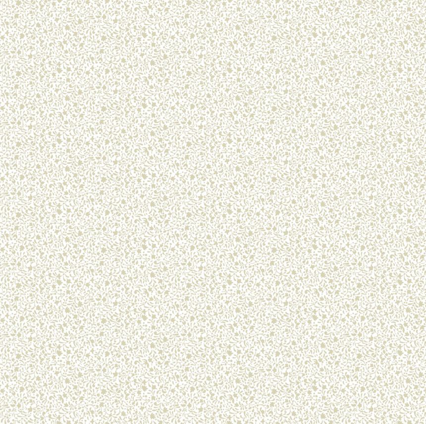 White wallpaper with floral ornaments, 12372, Fiori Country, Parato