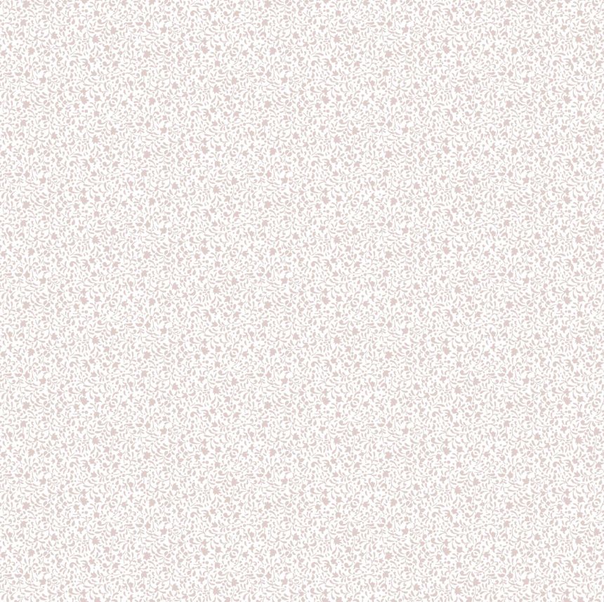 White wallpaper with floral ornaments, 12374, Fiori Country, Parato