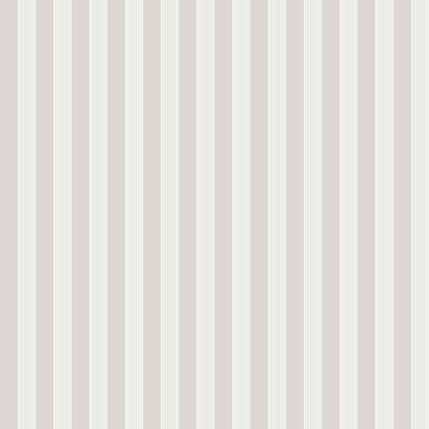 Gray wallpaper with white stripes, 12381, Fiori Country, Parato