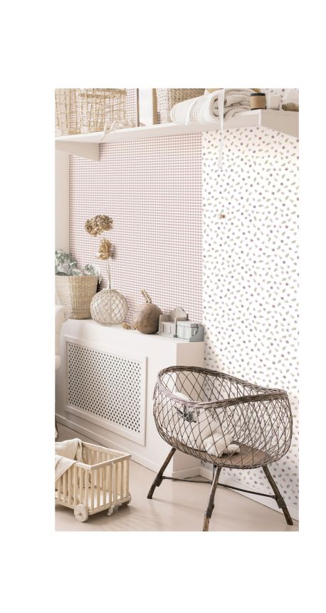 Beige-white wallpaper, fabric imitation, 14847, Happy, Parato