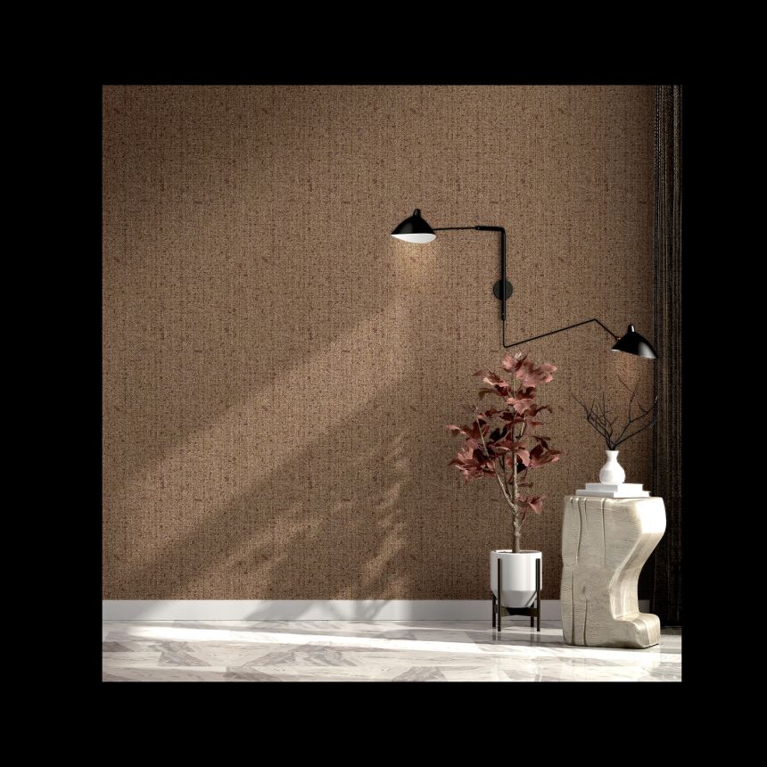 Wine red-gold non-woven wallpaper, fabric imitation, 24458, Textum, Pictura, Cristiana Masi by Parato