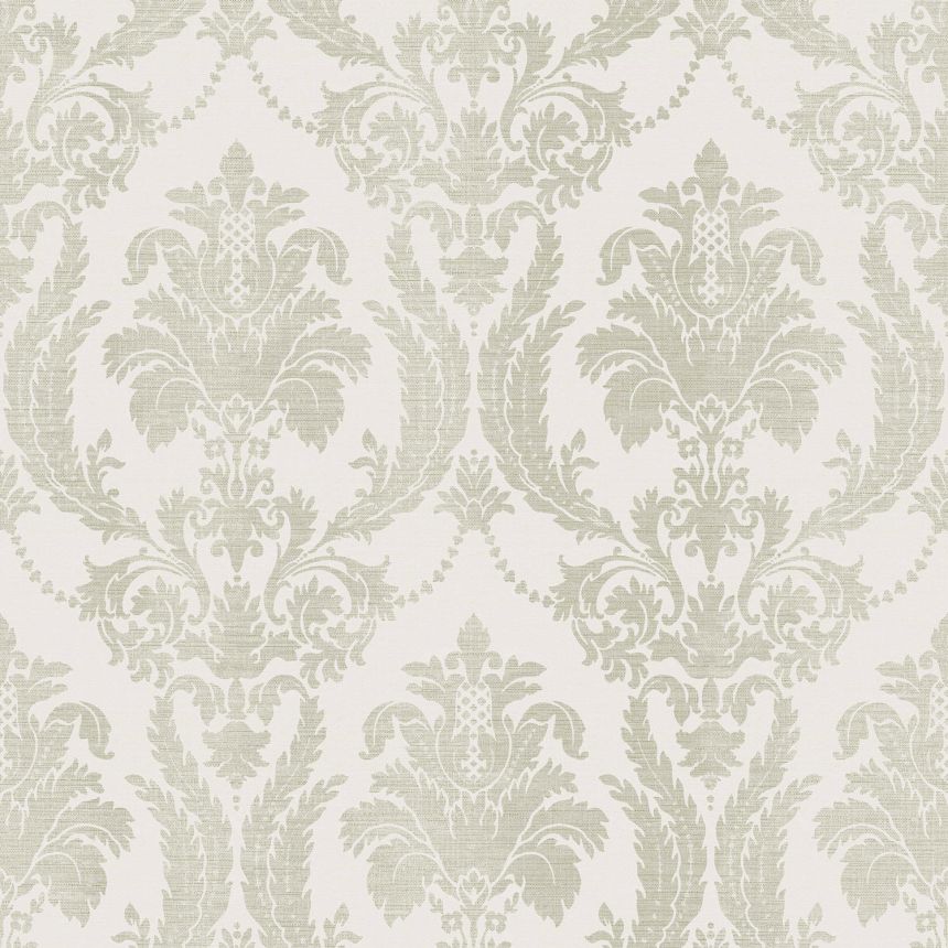 Cream-green baroque wallpaper, 28805, Thema, Cristiana Masi by Parato