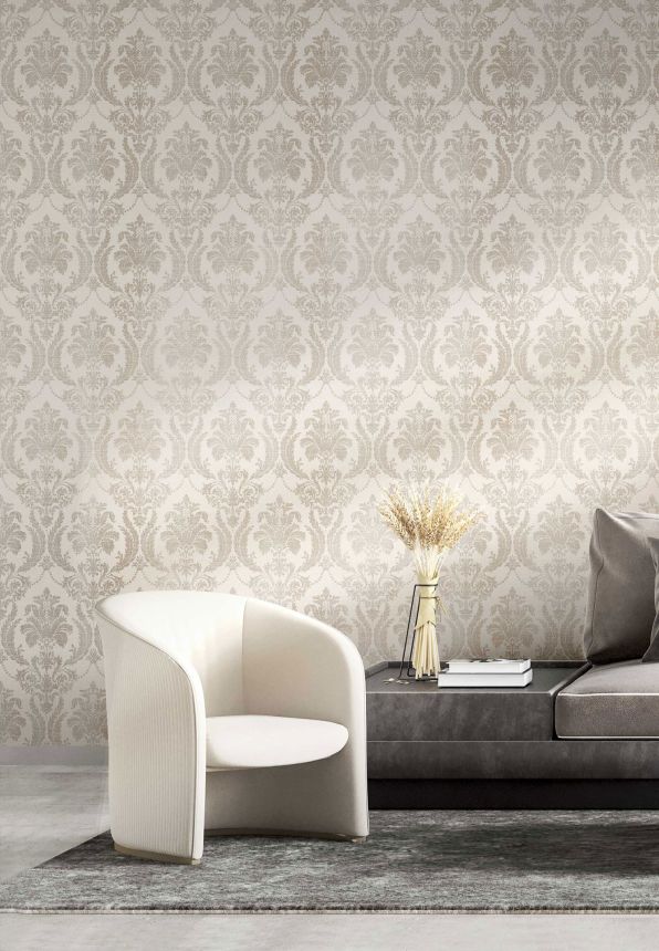 Cream-green baroque wallpaper, 28805, Thema, Cristiana Masi by Parato
