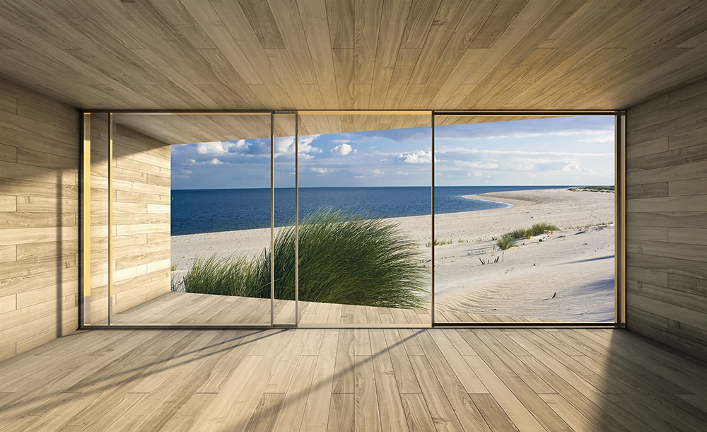 Non-woven photo mural wallpaper Sea view 22118, 416 x 254 cm, Photomurals, Vavex