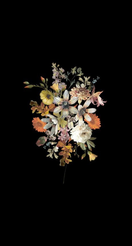 Floral non-woven wall mural, 159215, Vintage Flowers, Esta Home