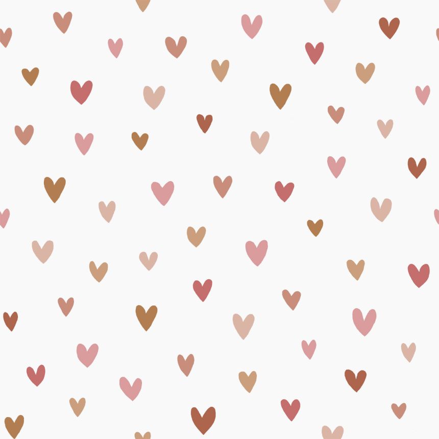 Non-woven wallpaper, hearts, 139360, To the Moon and Back, Esta Home