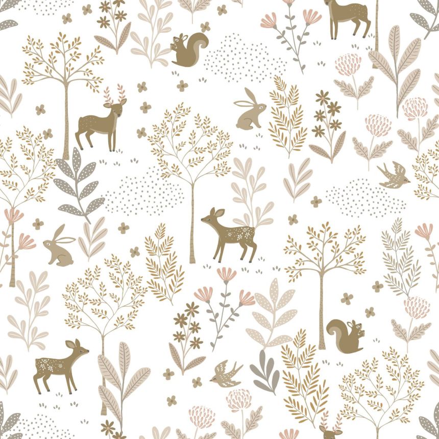Children's wallpaper with animals, 139521, To the Moon and Back, Esta Home