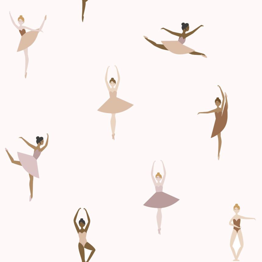 Children's non-woven wallpaper with ballerinas, 139536, To the Moon and Back, Esta Home