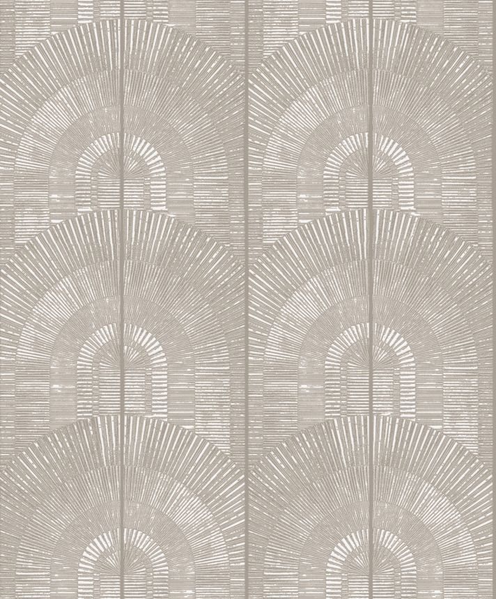 Luxury gray-beige wallpaper Art Deco, SPI802, Spirit of Nature, Khroma by Masureel