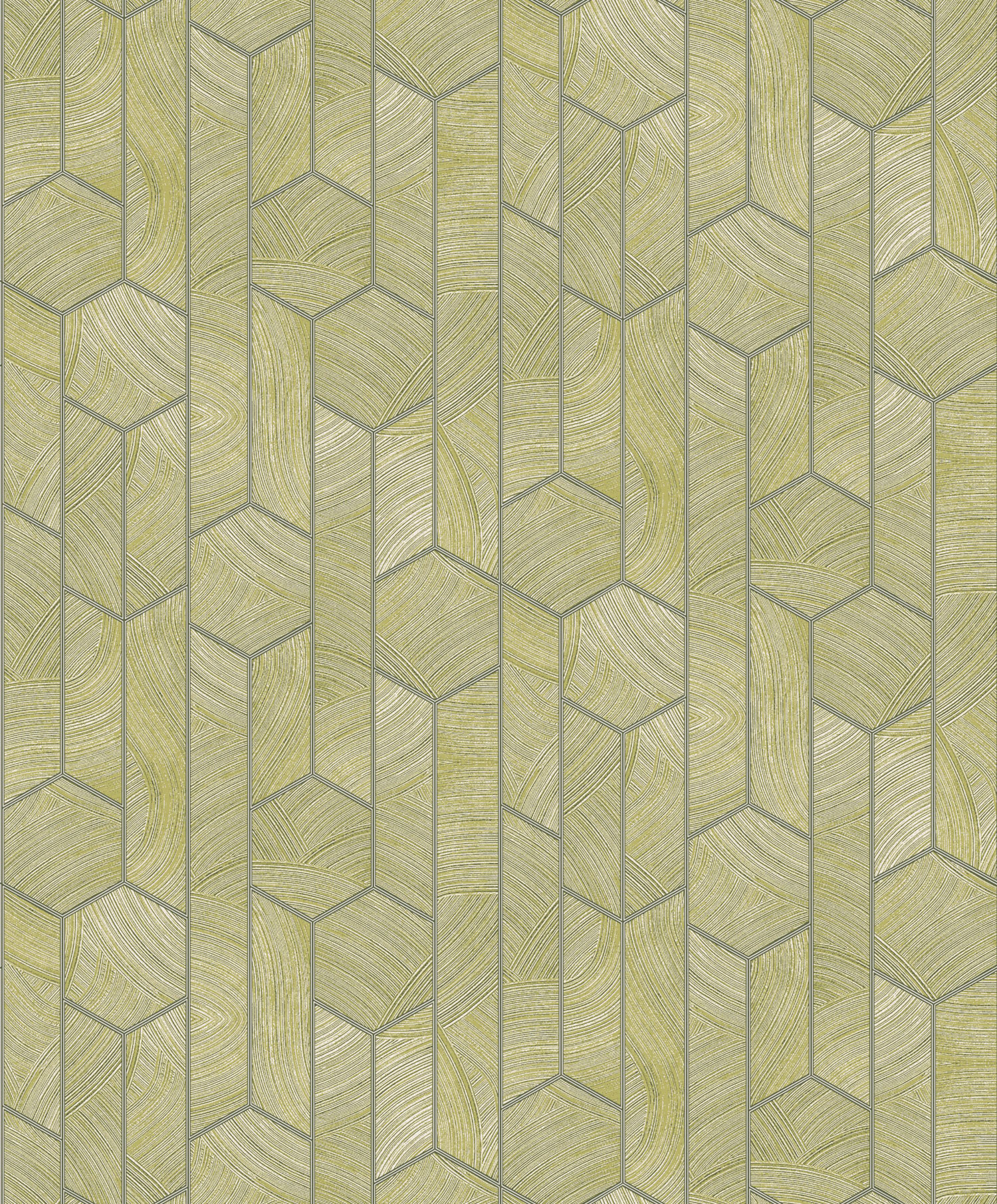 Non-woven wallpaper with geometric pattern, SUM105, Summer, Khroma by Masureel