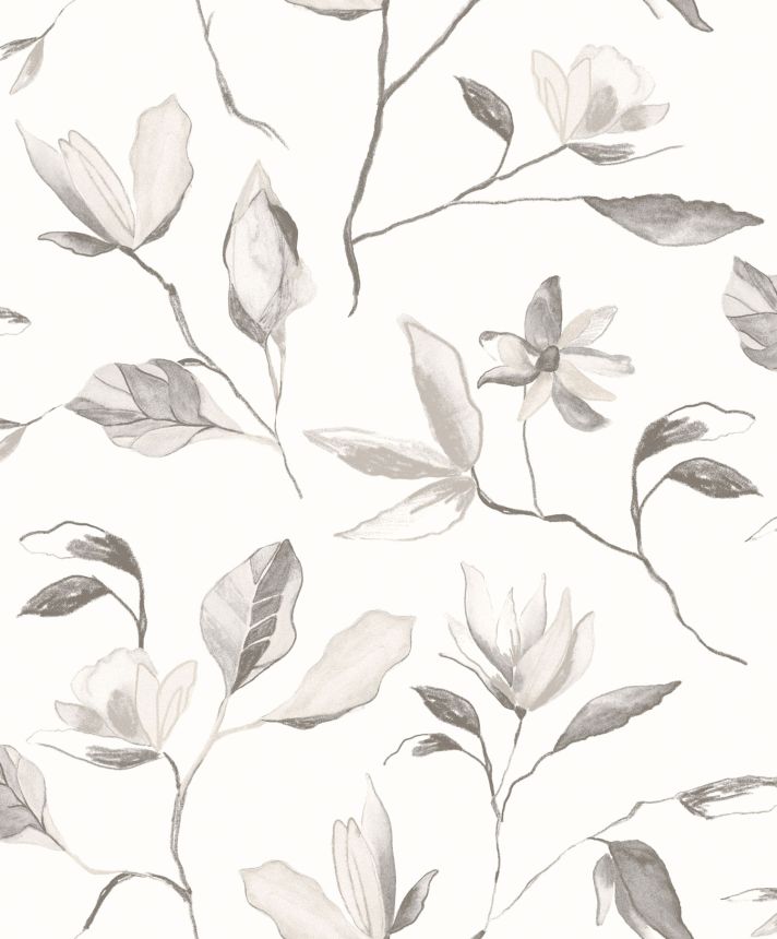 Floral non-woven wallpaper, ZEN002, Zen, Zoom by Masureel