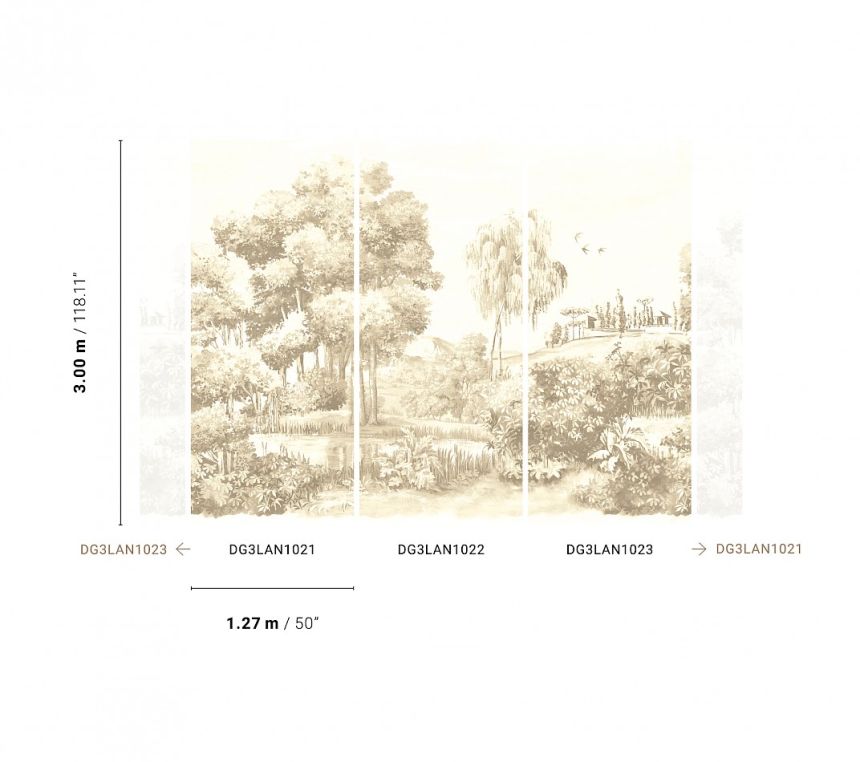 Wall mural, Landscape, DG3LAN1021, Wall Designs III, Khroma by Masureel