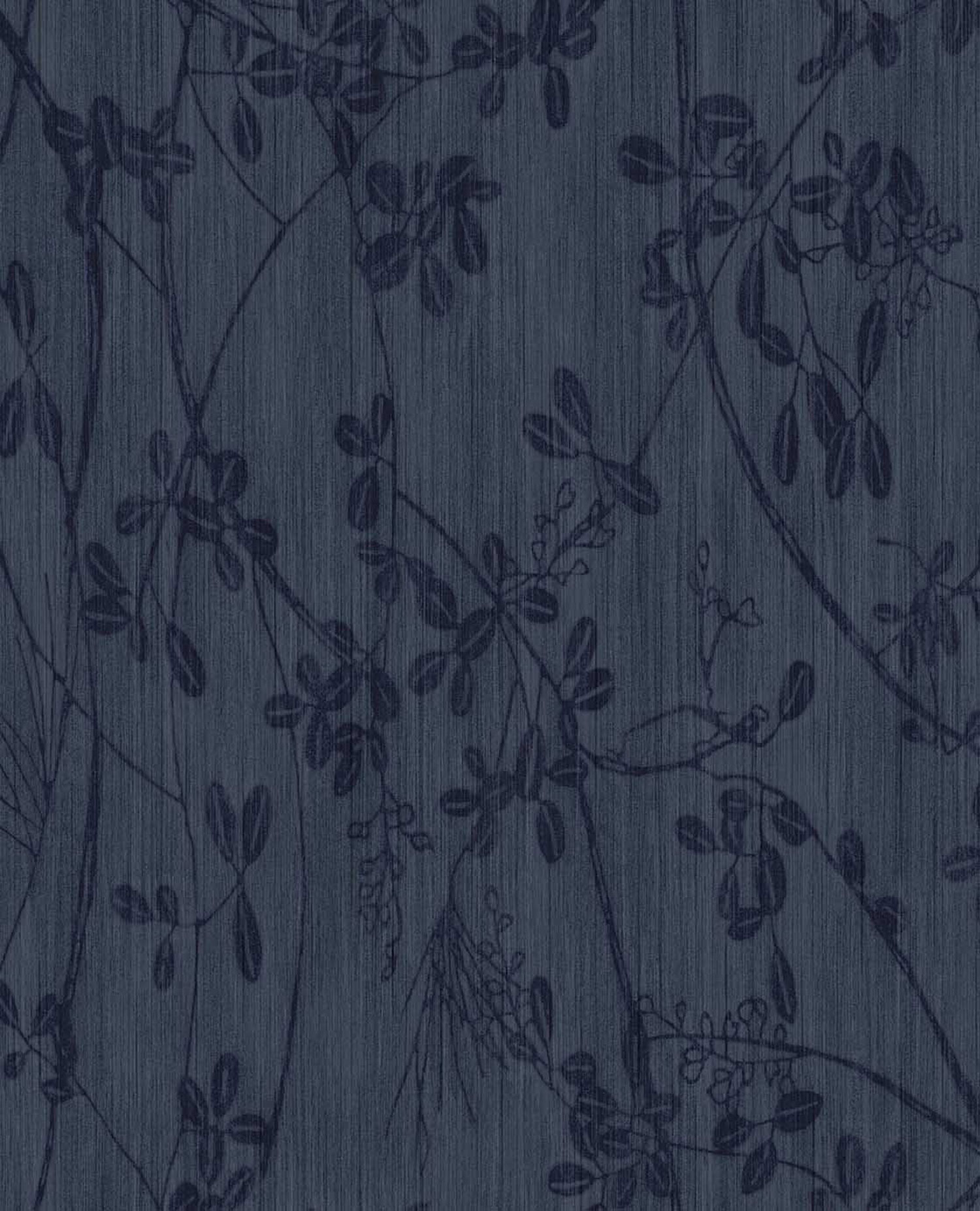 Blue wallpaper, twigs, leaves, 333404, Emerald, Eijffinger