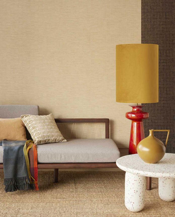 Beige wallpaper, bamboo imitation, 333431, Emerald, Eijffinger