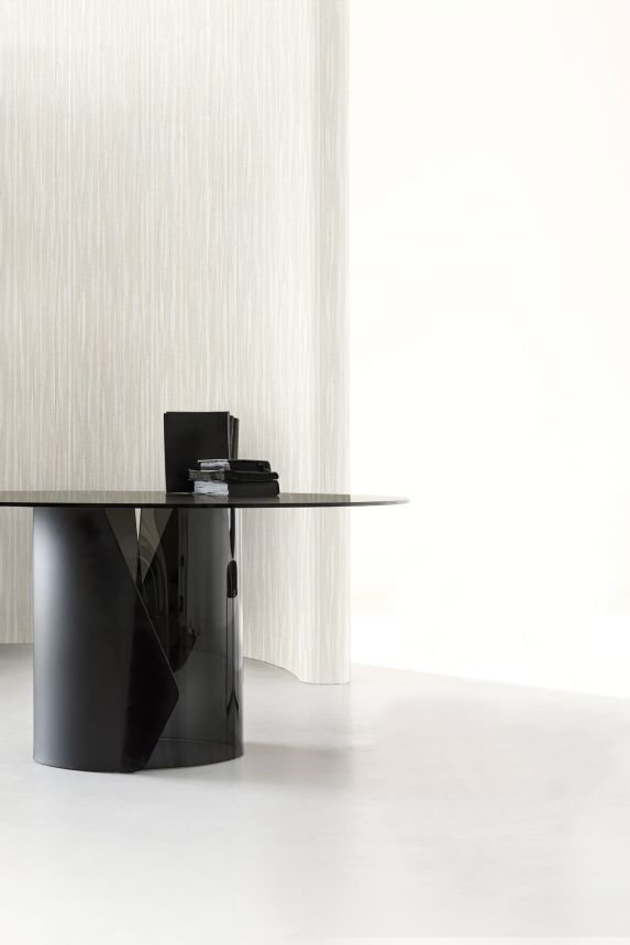 Luxury grey-silver wallpaper, fabric imitation, Z18908, Trussardi 7, Zambaiti Parati