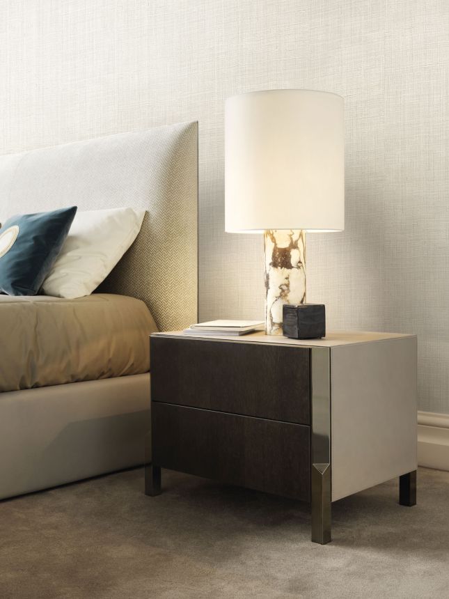 Luxury cream wallpaper, fabric imitation, Z18918, Trussardi 7, Zambaiti Parati