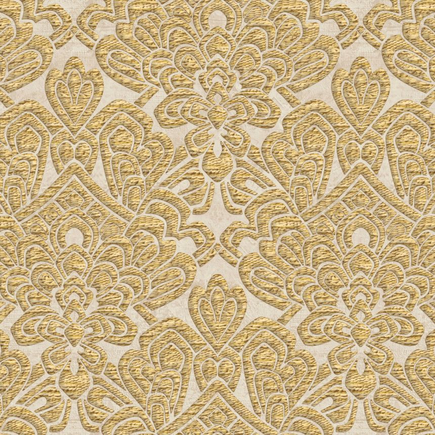 Luxurious gold-beige baroque wallpaper, Z18931, Trussardi 7, Zambaiti Parati
