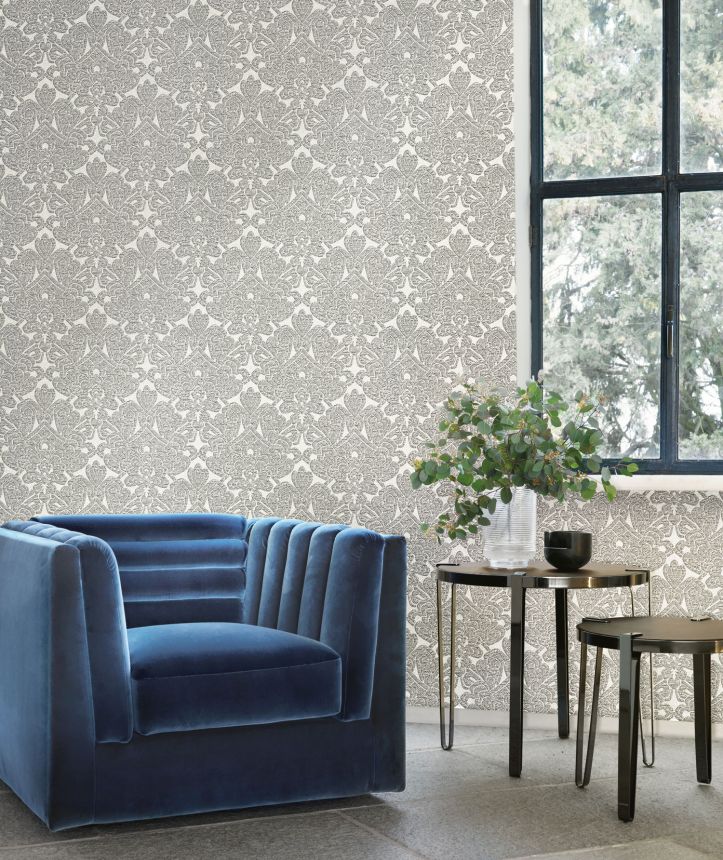 Luxurious gold-beige baroque wallpaper, Z18931, Trussardi 7, Zambaiti Parati