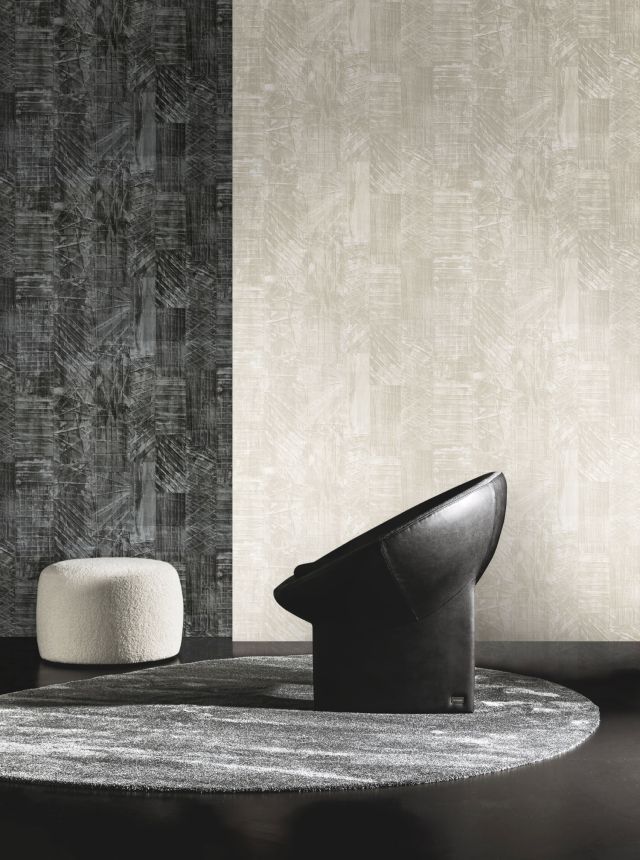 Luxury gray-beige wallpaper, Z18940, Trussardi 7, Zambaiti Parati