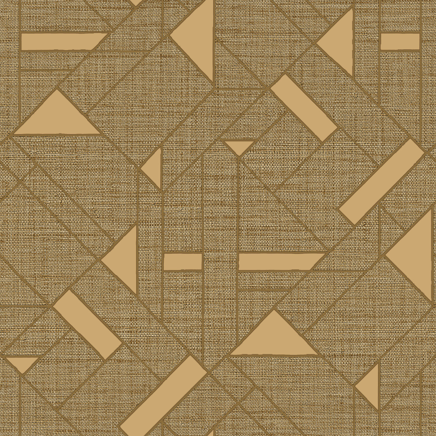 Luxury gold geometric pattern wallpaper, Z18941, Trussardi 7, Zambaiti Parati