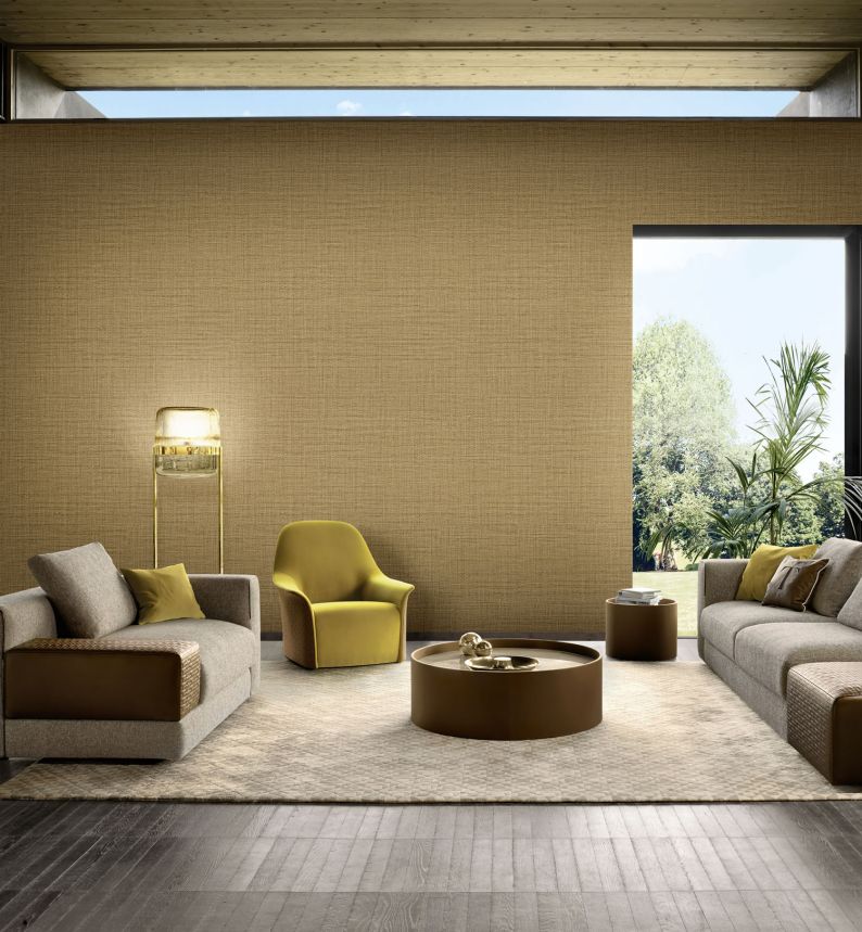 Luxury gold wallpaper, fabric imitation, Z18942, Trussardi 7, Zambaiti Parati