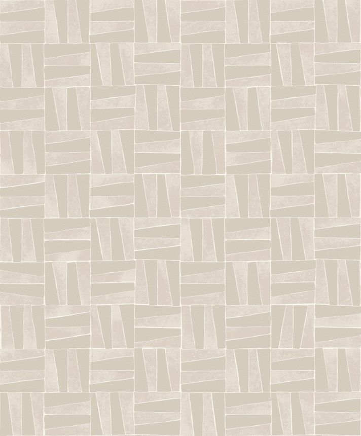 Beige geometric pattern wallpaper, YSA201, Mysa, Khroma by Masuree