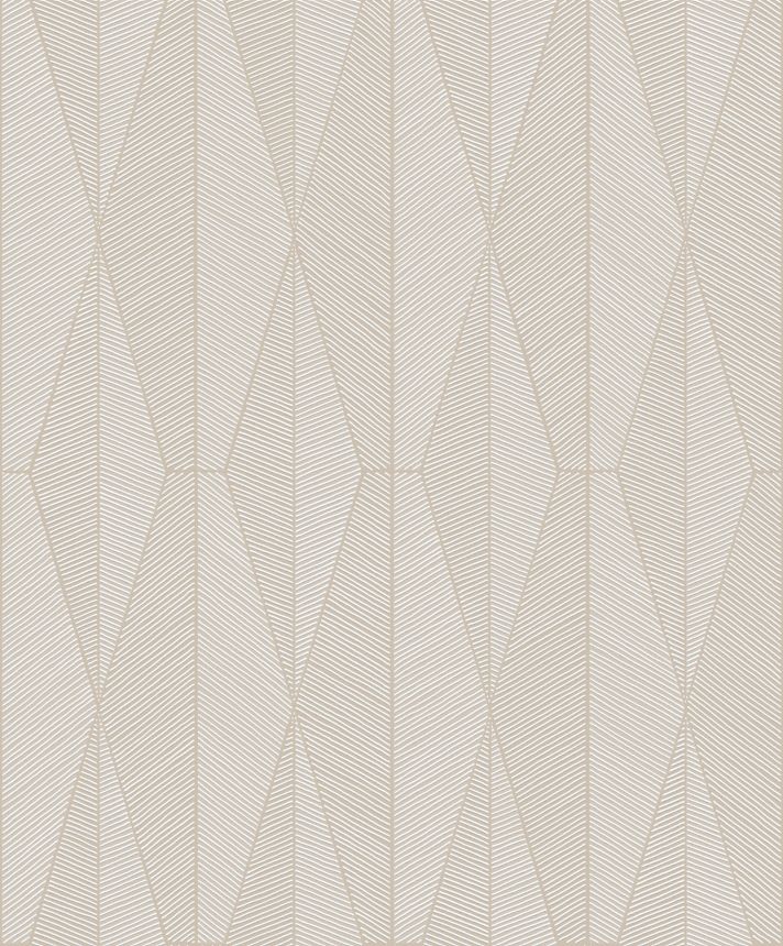 Beige geometric pattern wallpaper, YSA301, Mysa, Khroma by Masuree