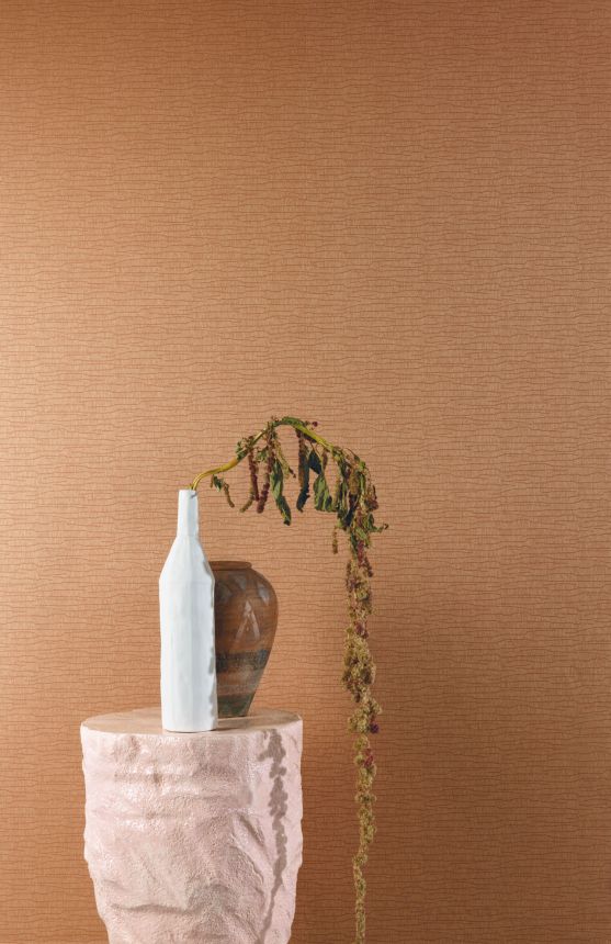 Pink non-woven wallpaper, YSA405, Mysa, Khroma by Masureel