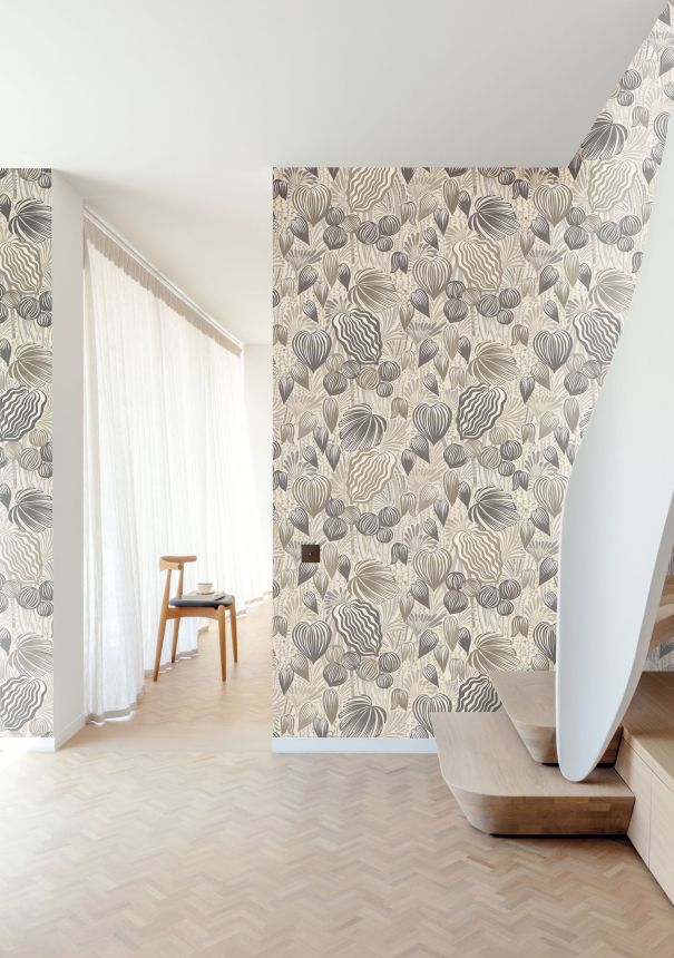 Non-woven wall mural, leaves, DGYSA1011-300,  Mysa,  Khroma by Masureel