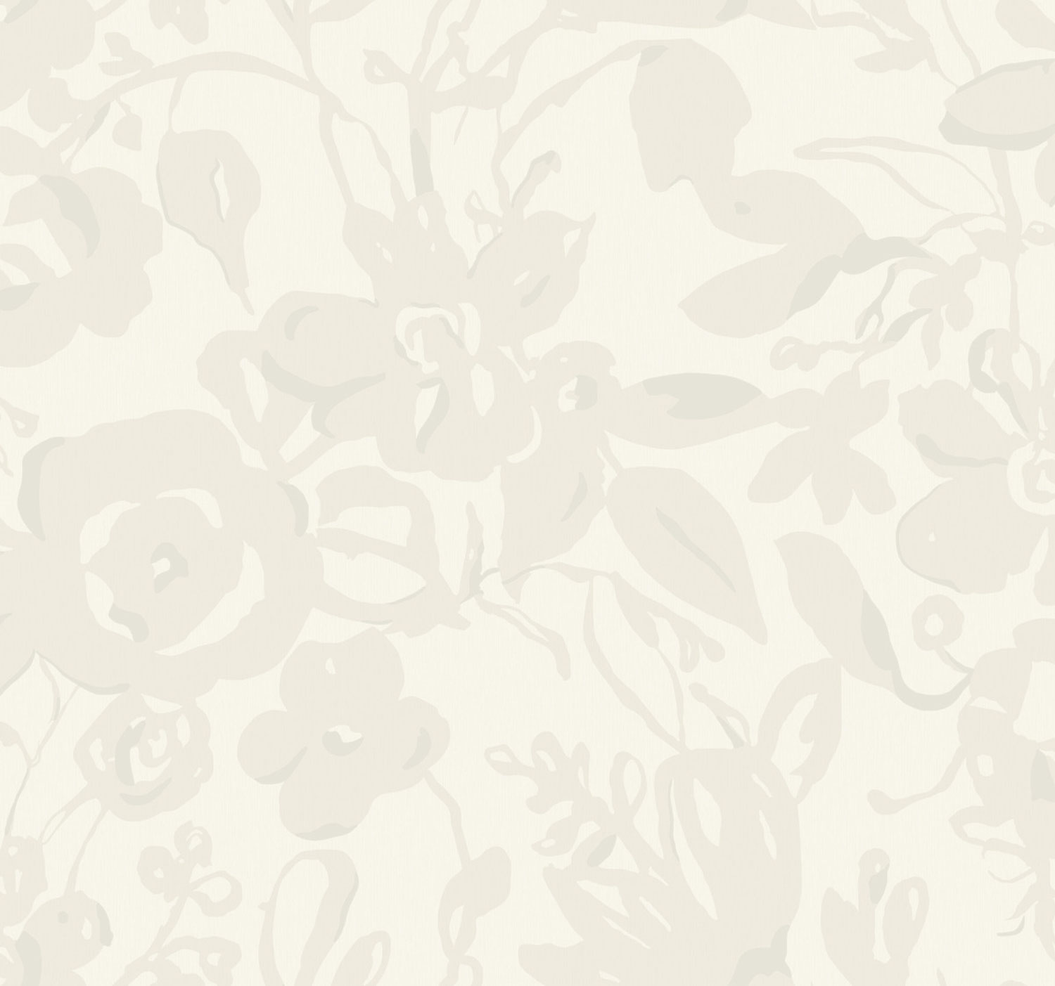 White floral non-woven wallpaper, BL1734, Blooms Second Edition Resource Library, York