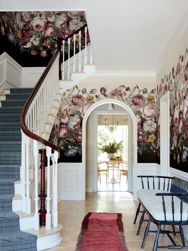 Non-woven floral wall mural, roses, flowers, BL1821M, Blooms Second Edition Resource Library, York