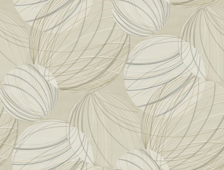 Beige geometric 3D wallpaper, EV3908, Candice Olson Casual Elegance, York