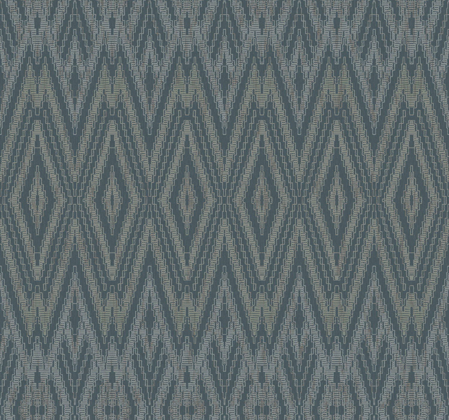 Blue geometric wallpaper, EV3915, Candice Olson Casual Elegance, York