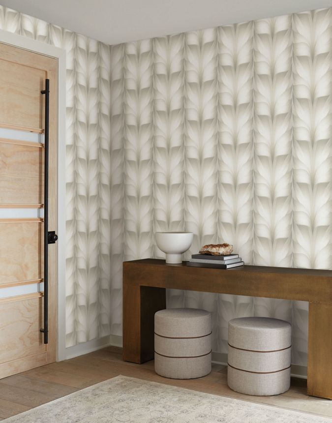 Gray-beige geometric wallpaper, EV3955, Candice Olson Casual Elegance, York