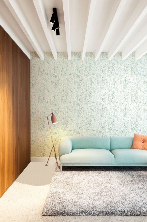 Non-woven wallpaper, meadow flowers and grasses, UR3303, Universe 4, Grandeco