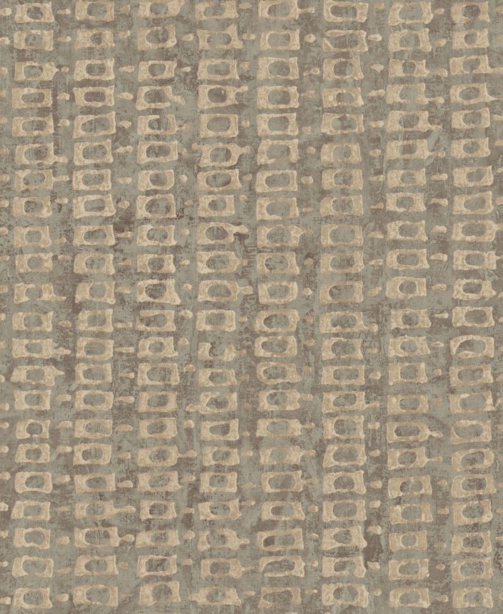 Luxury gray-brown geometric pattern wallpaper 58724 Aurum II Limonta