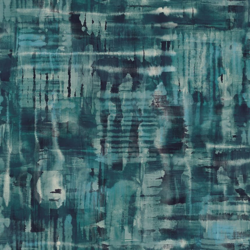 Blue-green non-woven wallpaper, 121436, New Eden, Graham&Brown Premium