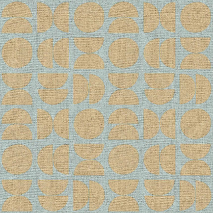 Menthol color non-woven wallpaper, geometric pattern, 30156, Energie, Cristiana Masi by Parato