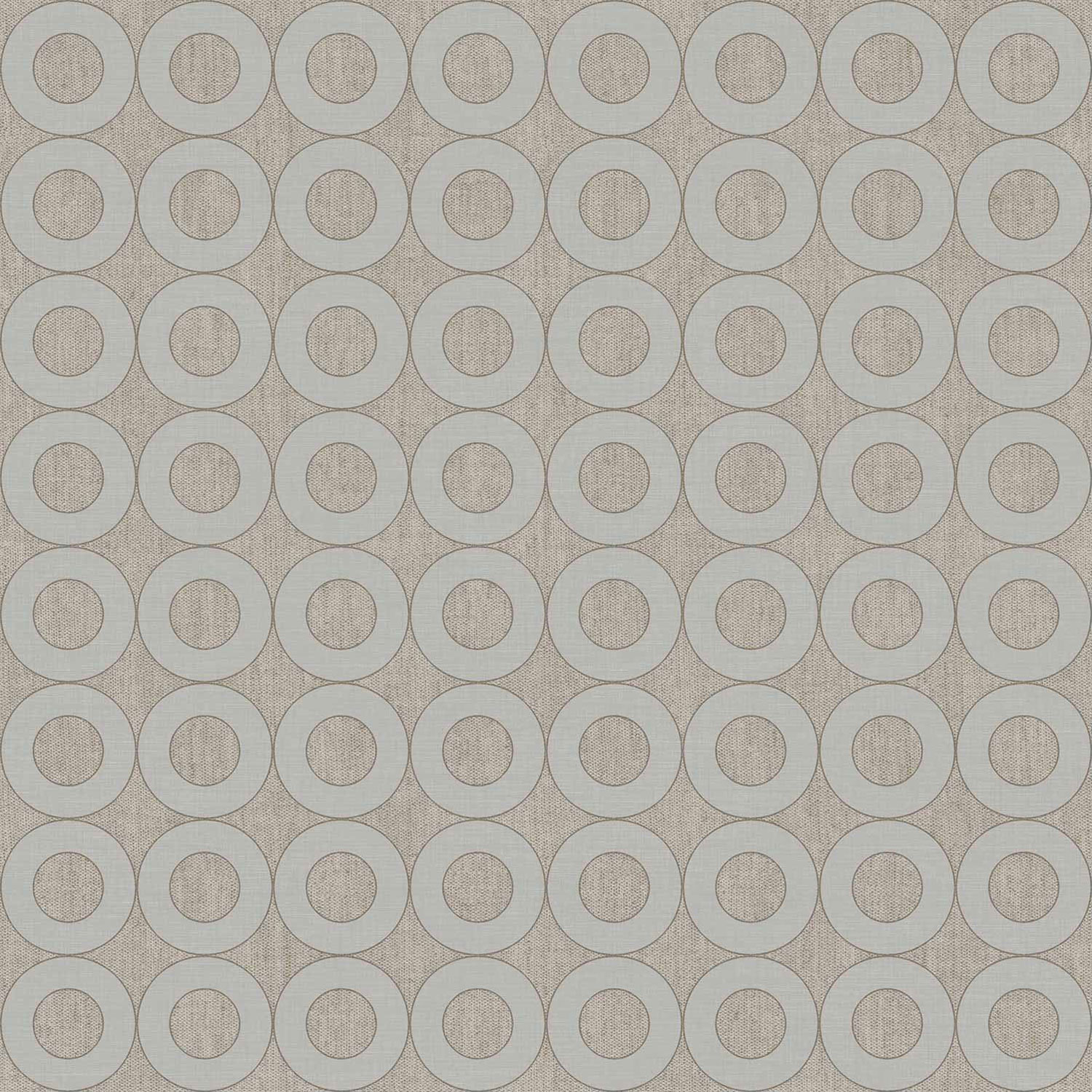 Gray non-woven wallpaper with circles, 30167, Energie, Cristiana Masi by Parato