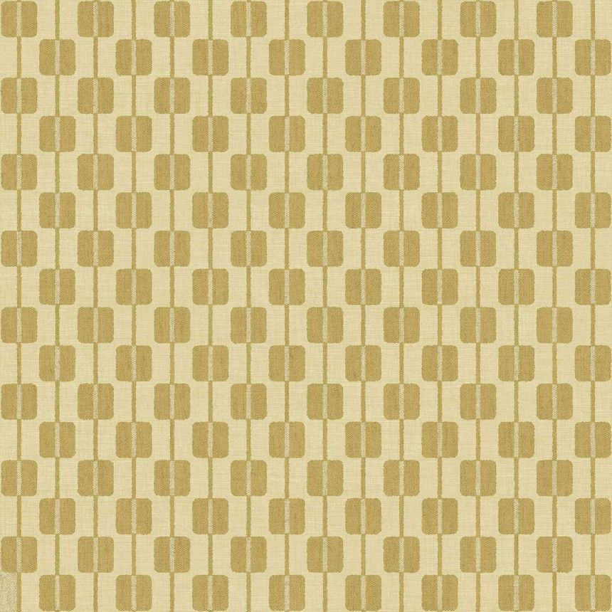 Yellow non-woven wallpaper, cube pattern, 30172, Energie, Cristiana Masi by Parato
