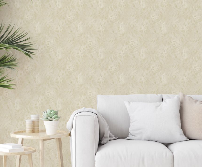 Cream non-woven wallpaper, Z77547, Savana, Zambaiti Parati