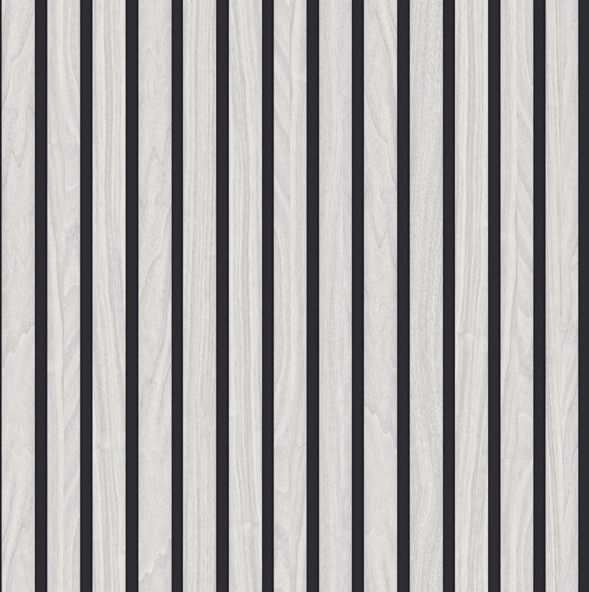 Luxury gray wallpaper, imitation of wood, wooden planks, Z77550, Savana, Zambaiti Parati