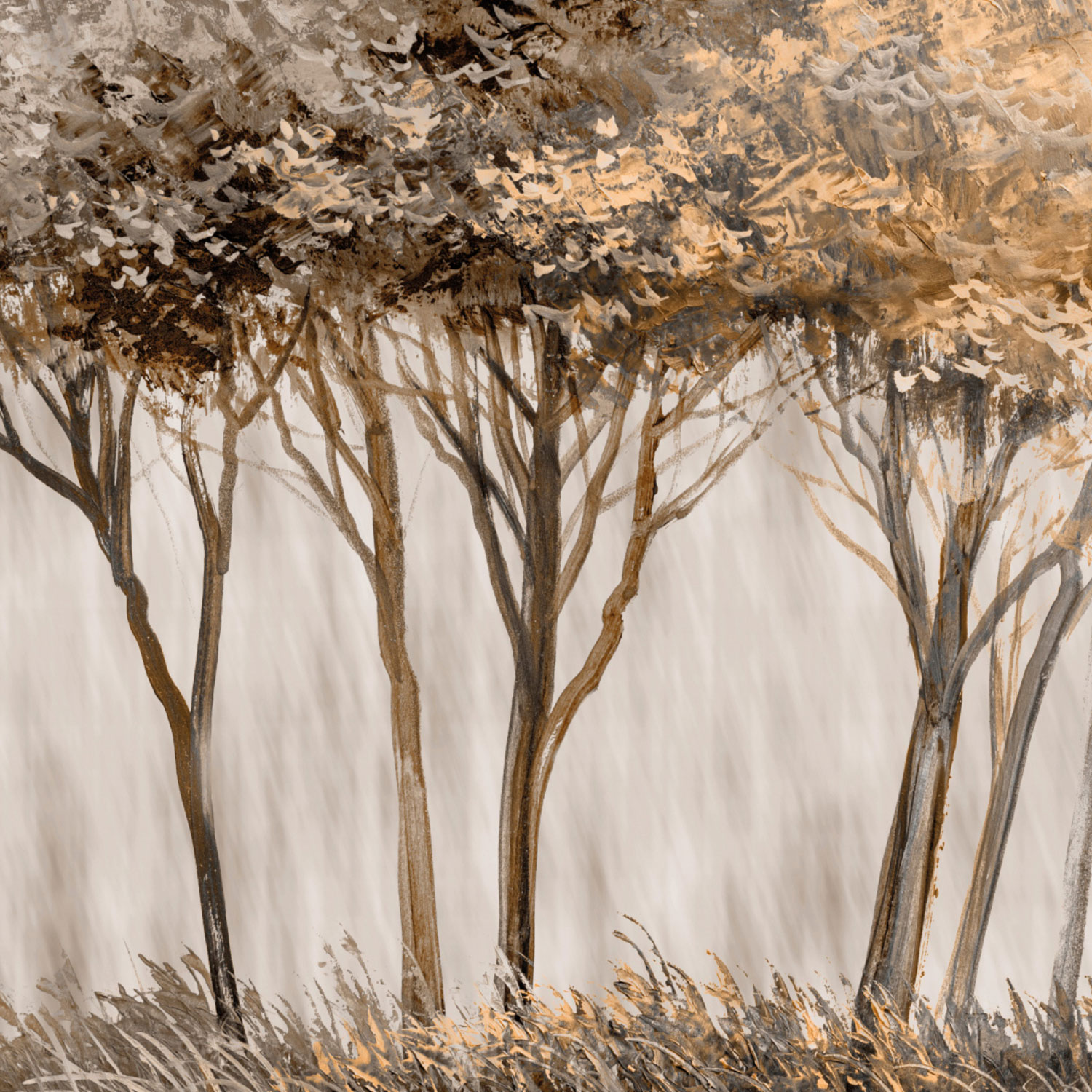 Luxury wall mural with trees, Z77560, Savana, Zambaiti Parati