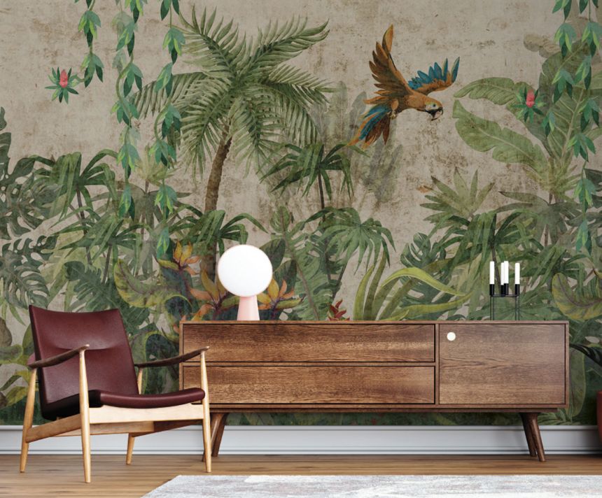 Luxury wall mural, Palm trees and tropical plants, Z77577, Savana, Zambaiti Parati