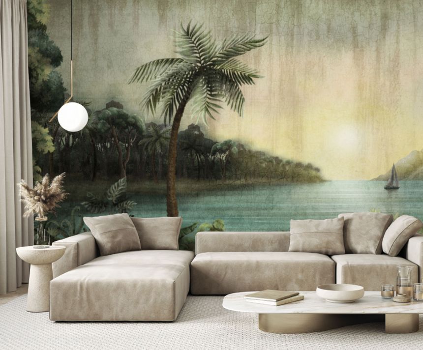 Luxury wall mural, Palm trees, sea, Z77580, Savana, Zambaiti Parati